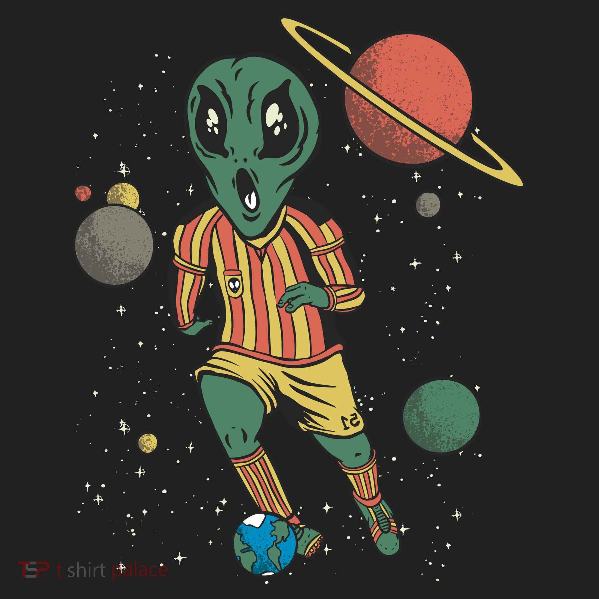 Alien Space Soccer Player Women's Sweatshirt