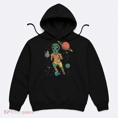 Alien Space Soccer Player Hoodie