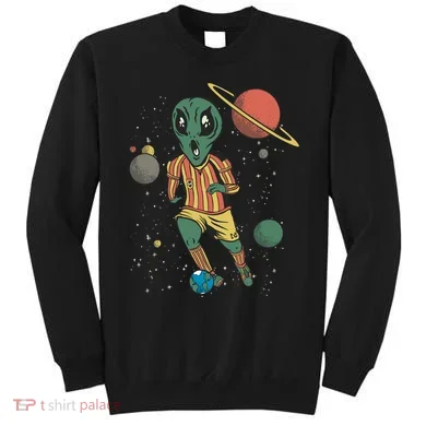 Alien Space Soccer Player Sweatshirt