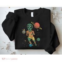 Alien Space Soccer Player Sweatshirt thumb 2