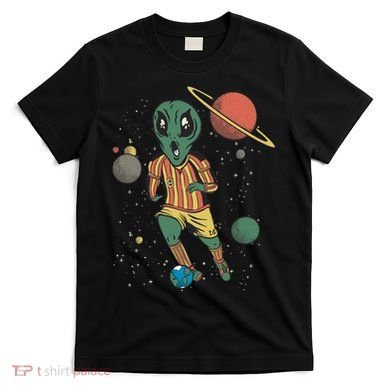 Alien Space Soccer Player T-Shirt