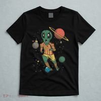 Alien Space Soccer Player T-Shirt thumb 5