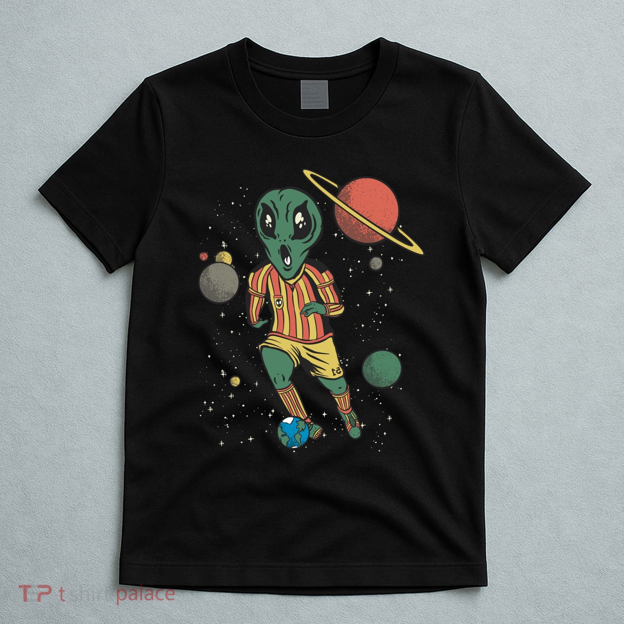 Alien Space Soccer Player T-Shirt