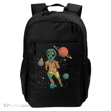 Alien Space Soccer Player Backpack