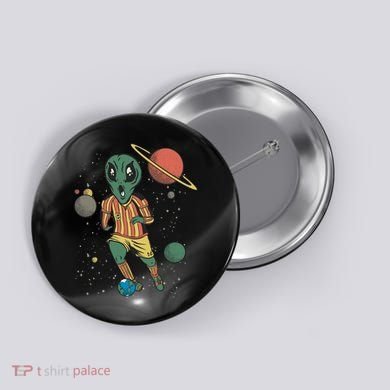 Alien Space Soccer Player Button