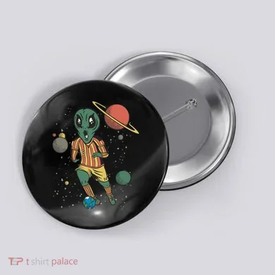 Alien Space Soccer Player Button