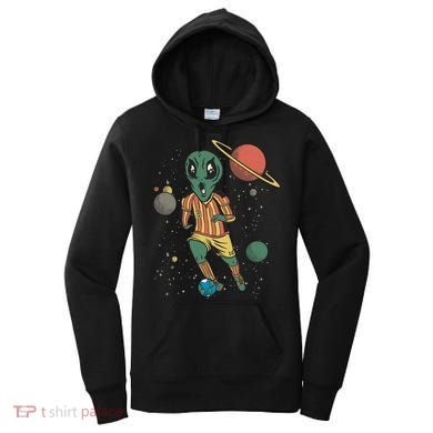 Alien Space Soccer Player Women's Hoodie