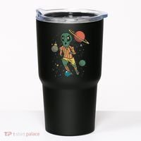 Alien Space Soccer Player Tumbler thumb 0