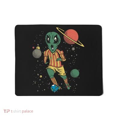 Alien Space Soccer Player Mousepad
