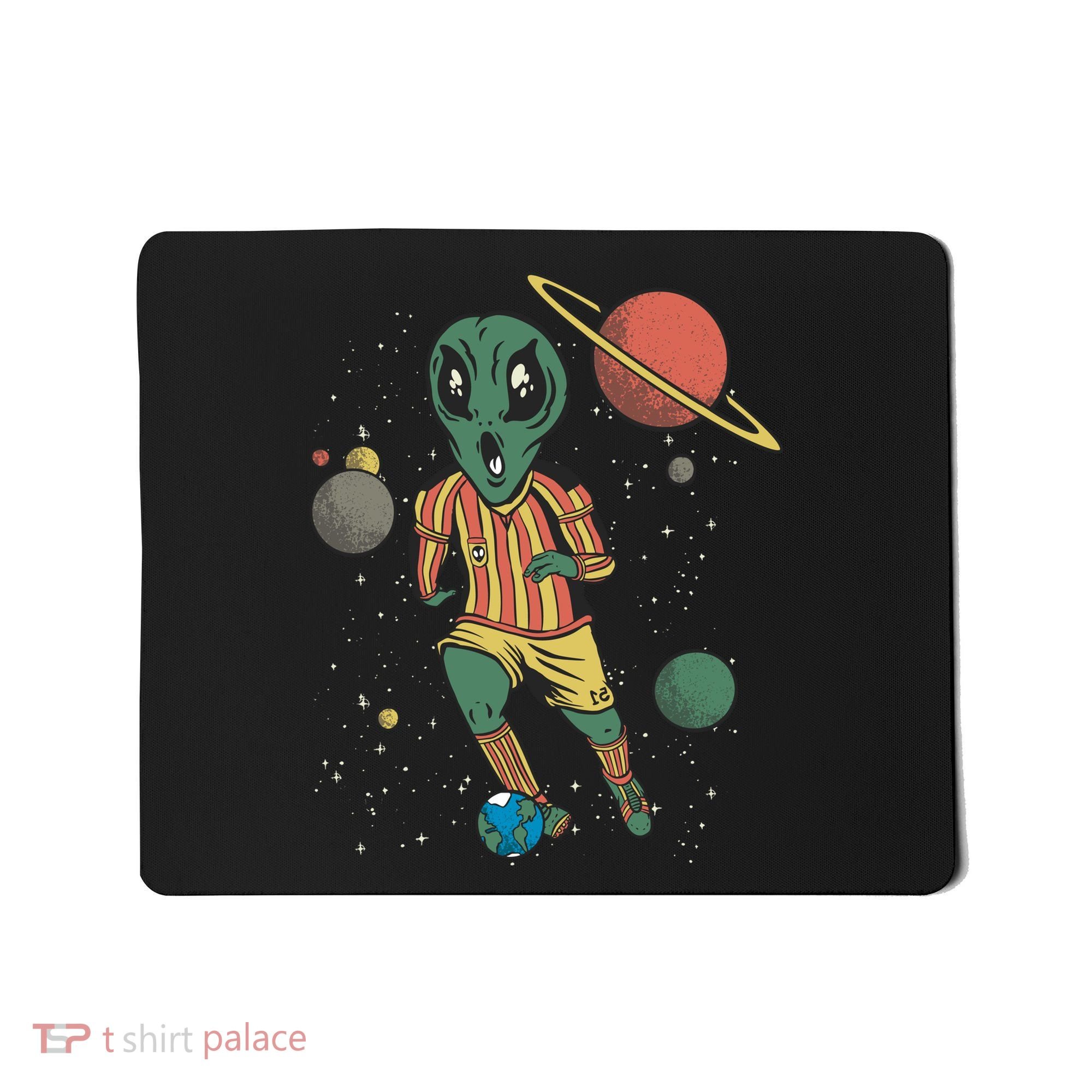 Alien Space Soccer Player Mousepad