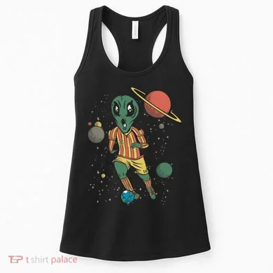Alien Space Soccer Player Women's Tank Top
