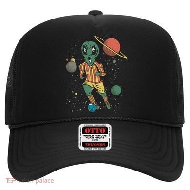 Alien Space Soccer Player Hat