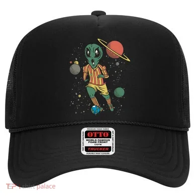 Alien Space Soccer Player Hat