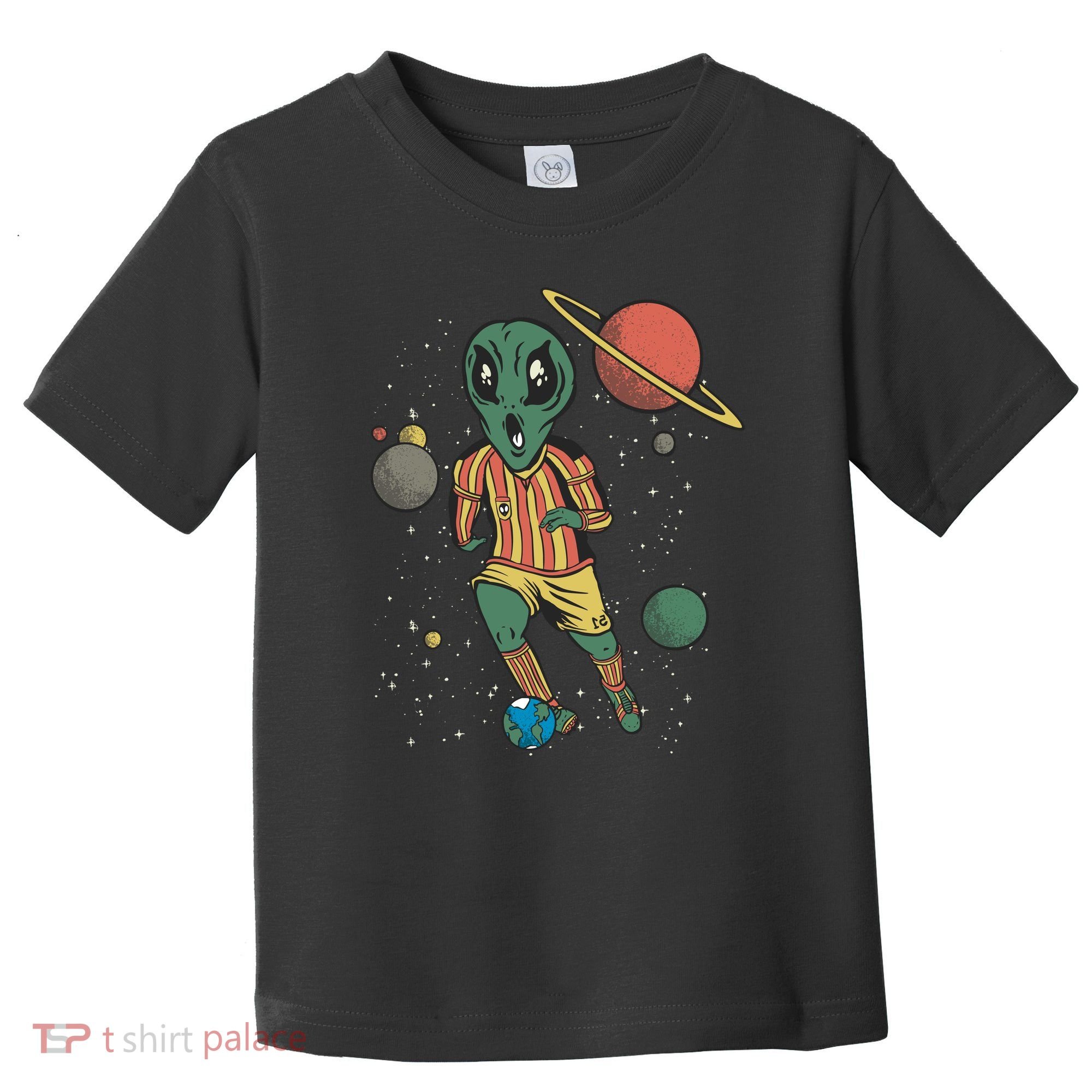 Alien Space Soccer Player Toddler T-Shirt
