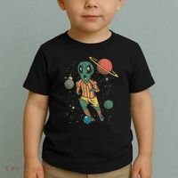 Alien Space Soccer Player Toddler T-Shirt thumb 2