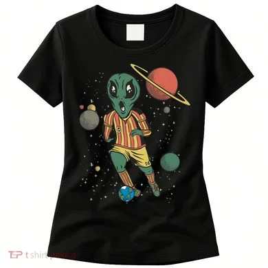 Alien Space Soccer Player Women's T-Shirt