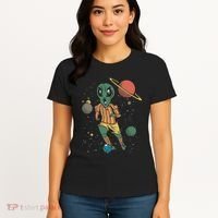 Alien Space Soccer Player Women's T-Shirt thumb 4