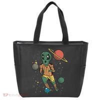 Alien Space Soccer Player Tote Bag thumb 0