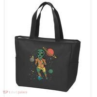 Alien Space Soccer Player Tote Bag thumb 3