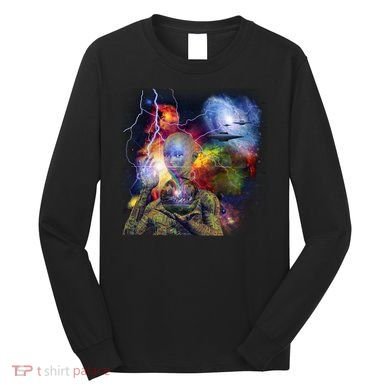 Alien Ufo In Space Long Sleeve Shirt