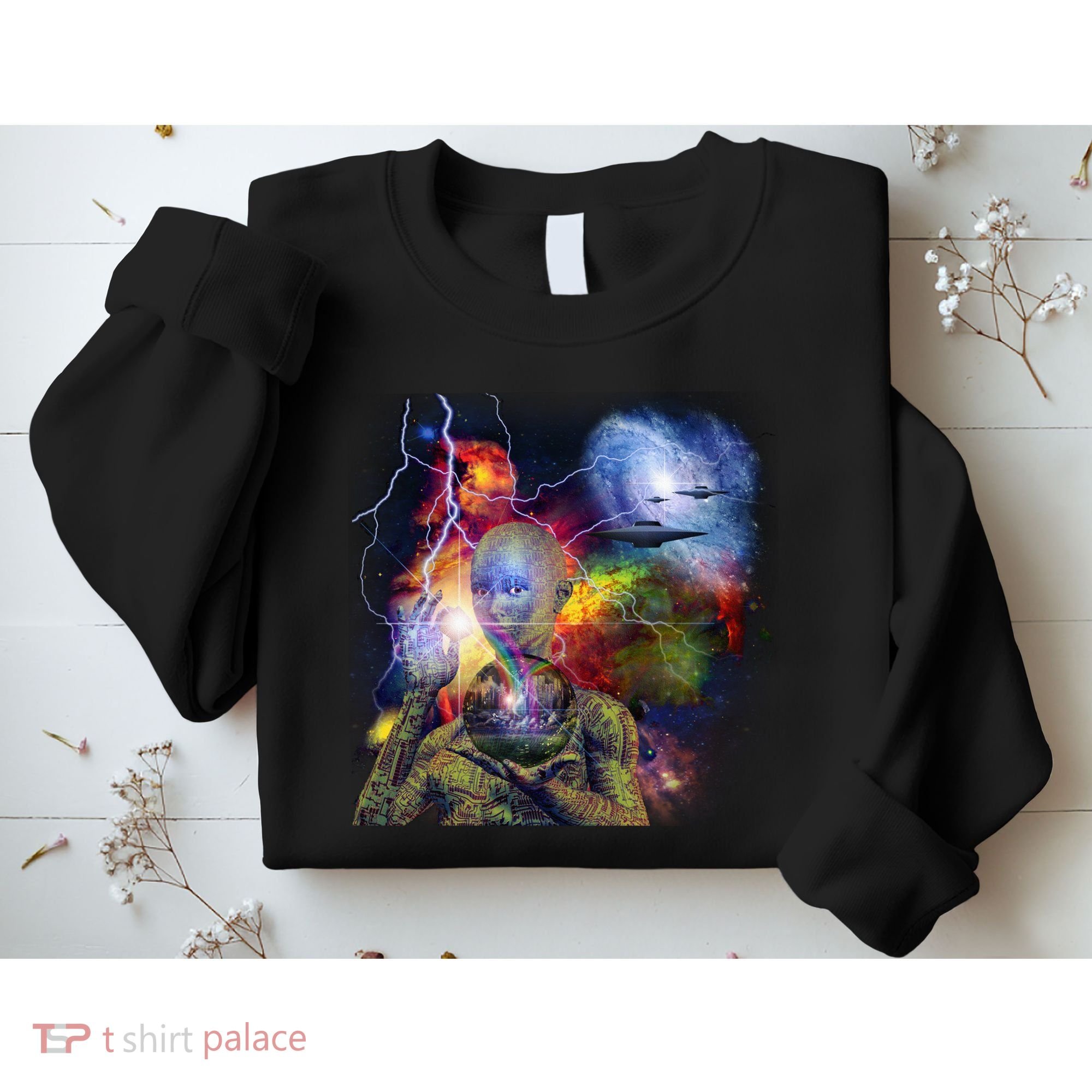 Alien Ufo In Space Sweatshirt