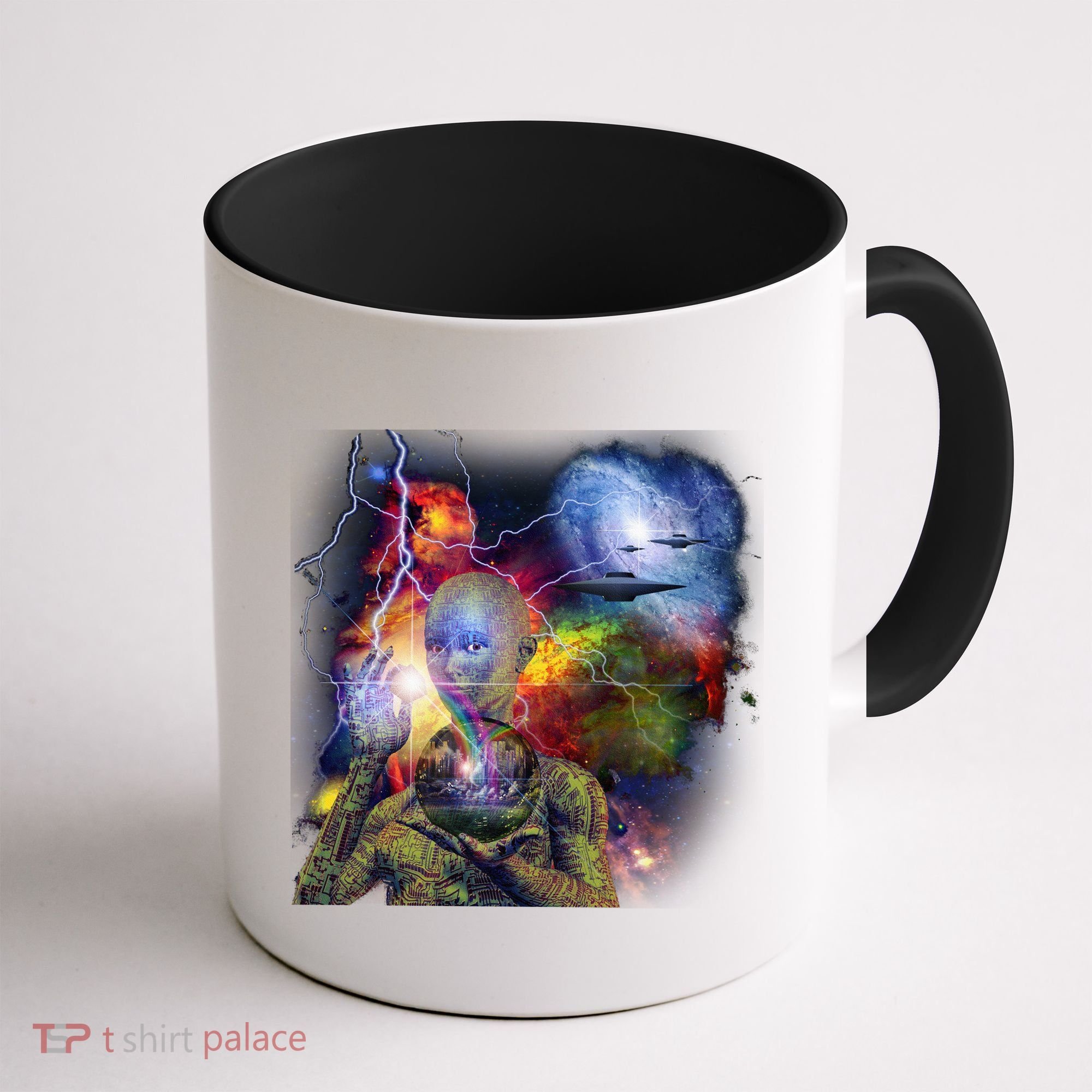 Alien Ufo In Space Coffee Mug