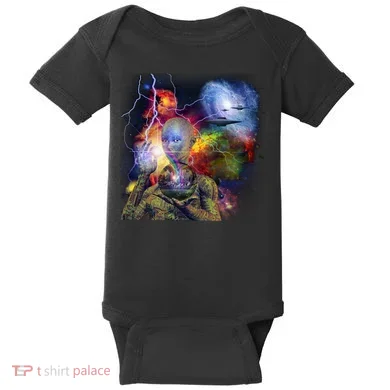 Alien Ufo In Space Baby Bodysuit