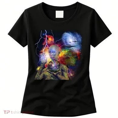 Alien Ufo In Space Women's T-Shirt