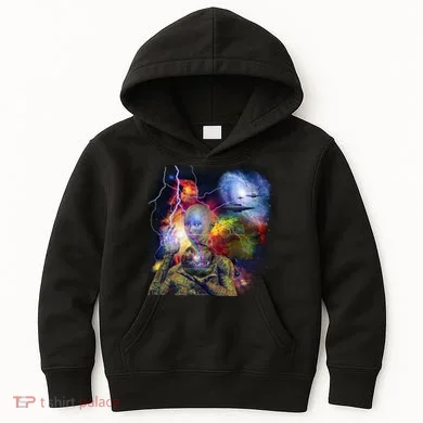 Alien Ufo In Space Kids Hoodie