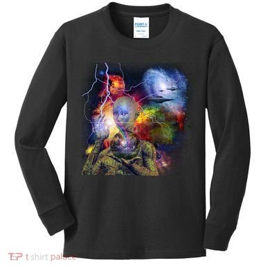 Alien Ufo In Space Kids Long Sleeve Shirt
