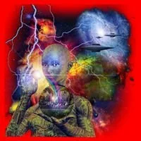 Alien Ufo In Space Santa Hat thumb 1