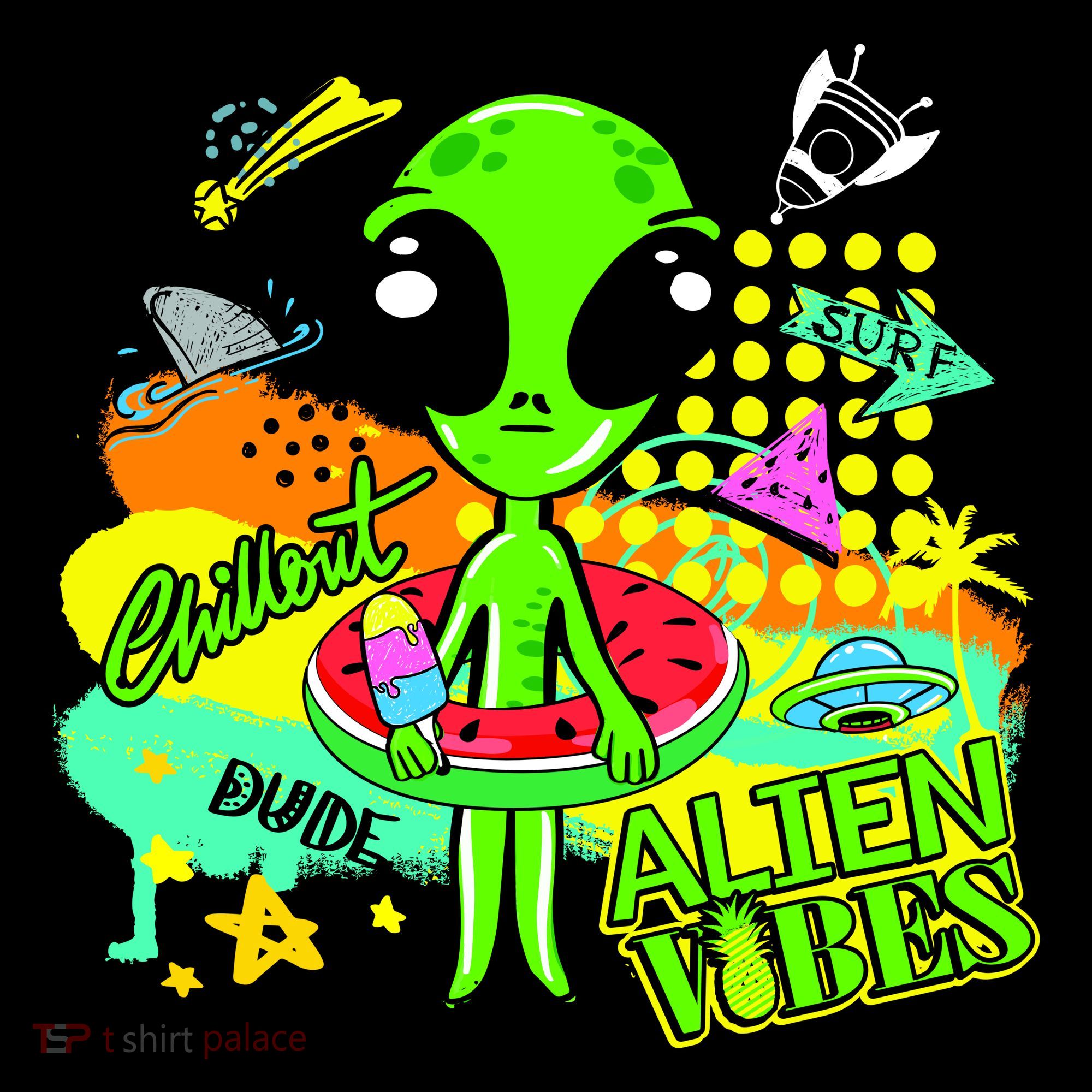 Alien Vibes Summertime Backpack