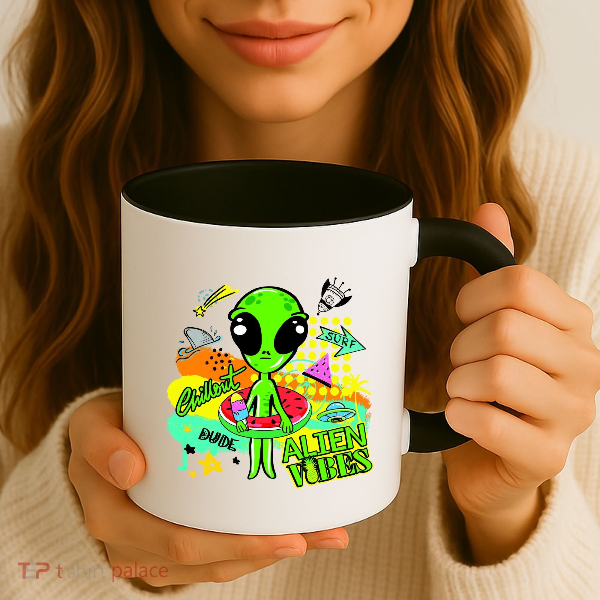 Alien Vibes Summertime Coffee Mug
