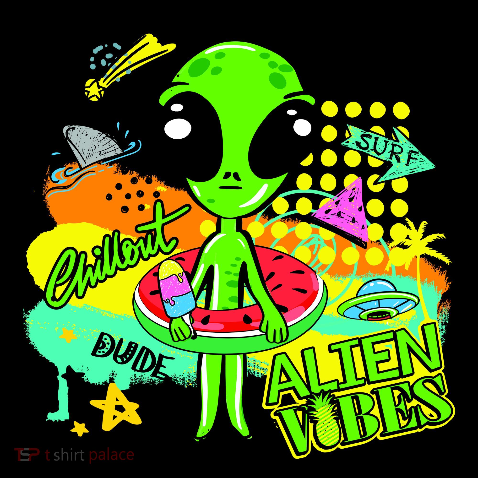 Alien Vibes Summertime Coffee Mug