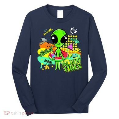 Alien Vibes Summertime Long Sleeve Shirt
