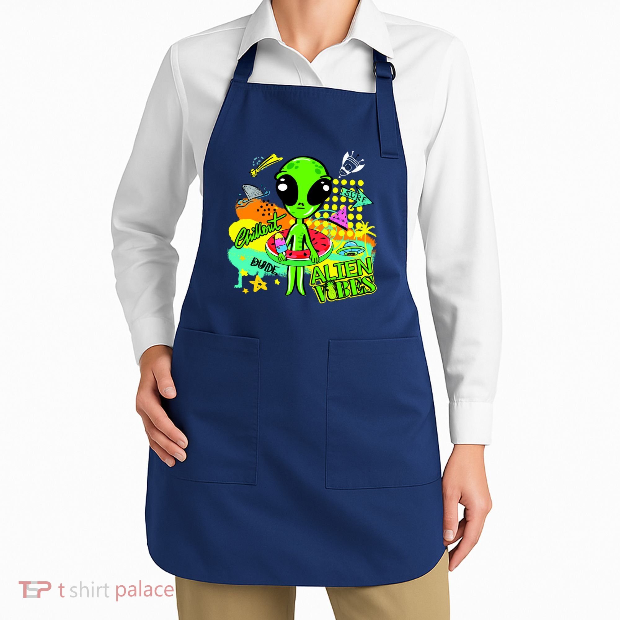Alien Vibes Summertime Apron