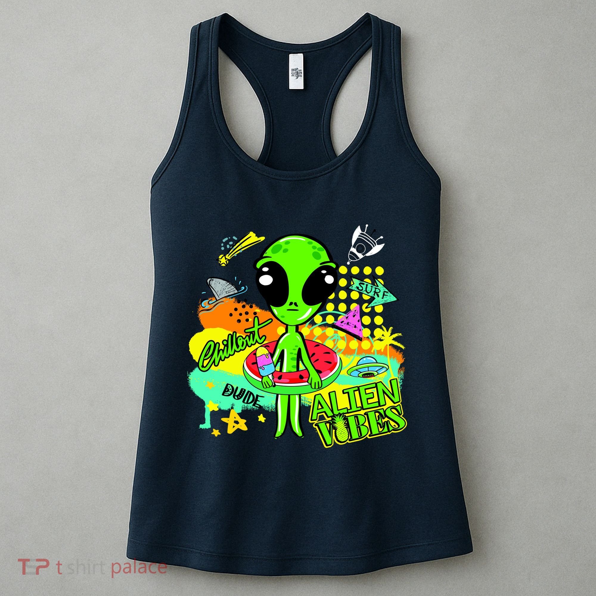 Alien Vibes Summertime Women's Tank Top