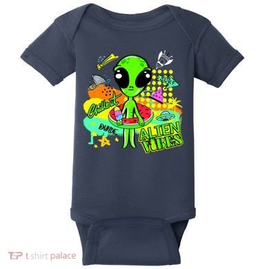 Alien Vibes Summertime Baby Bodysuit