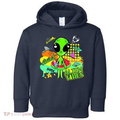 Alien Vibes Summertime Toddler Hoodie