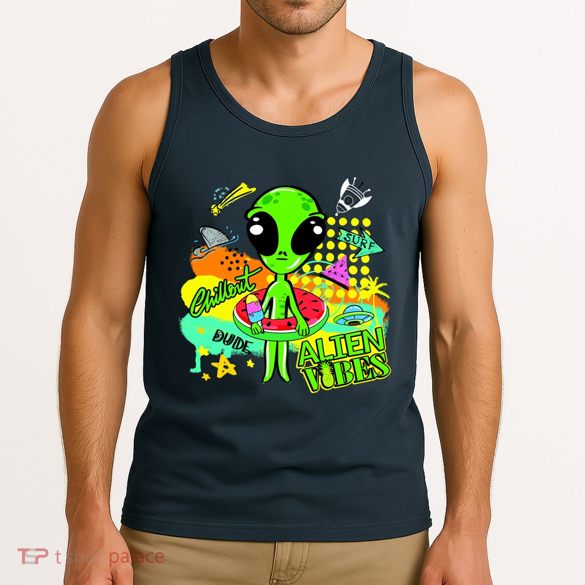 Alien Vibes Summertime Tank Top