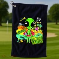 Alien Vibes Summertime Golf Towel thumb 1
