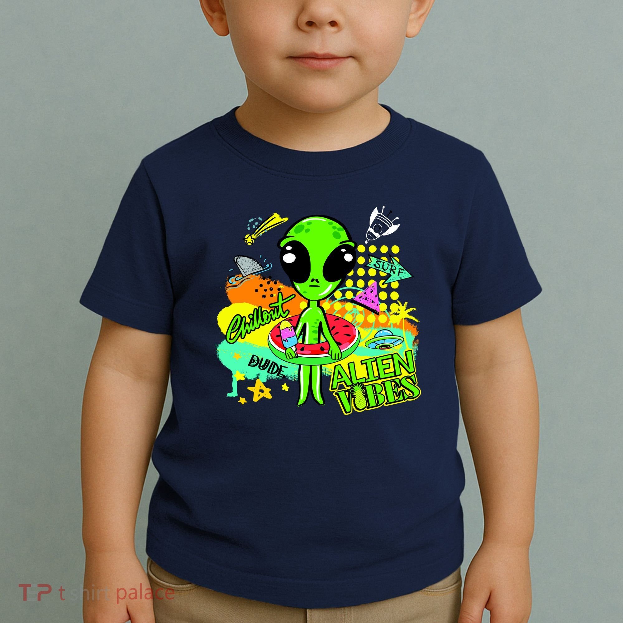 Alien Vibes Summertime Toddler T-Shirt