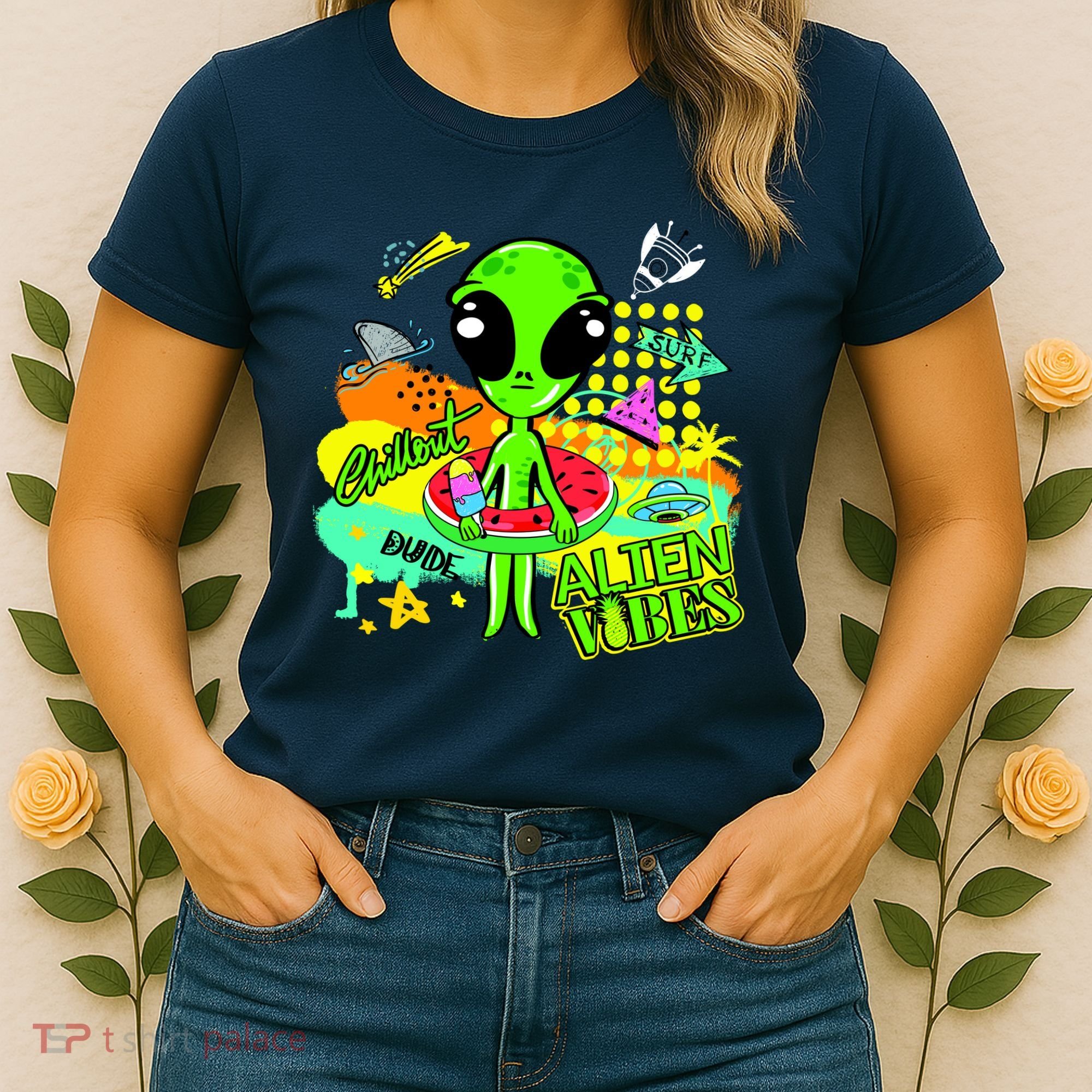 Alien Vibes Summertime Women's T-Shirt