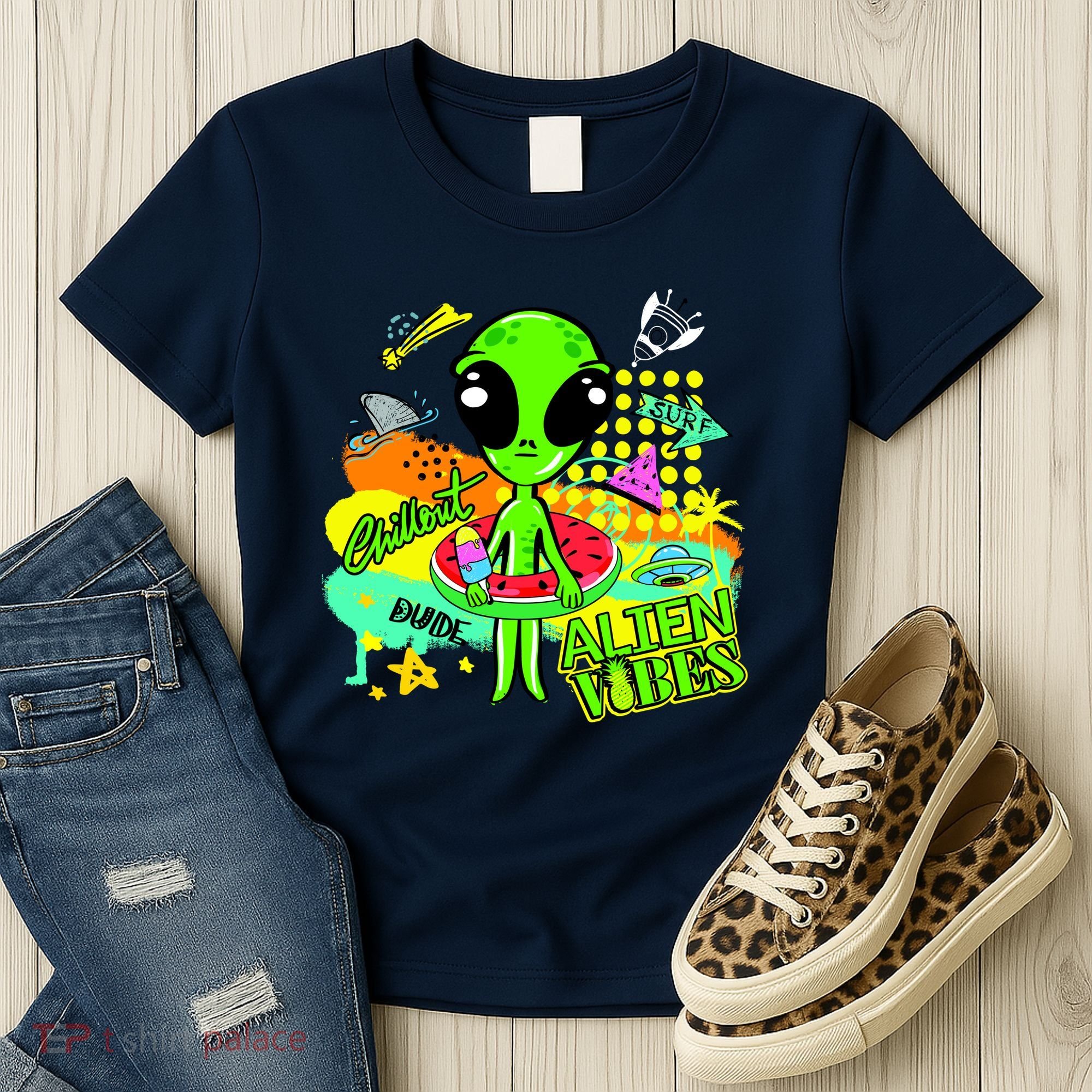 Alien Vibes Summertime Women's T-Shirt