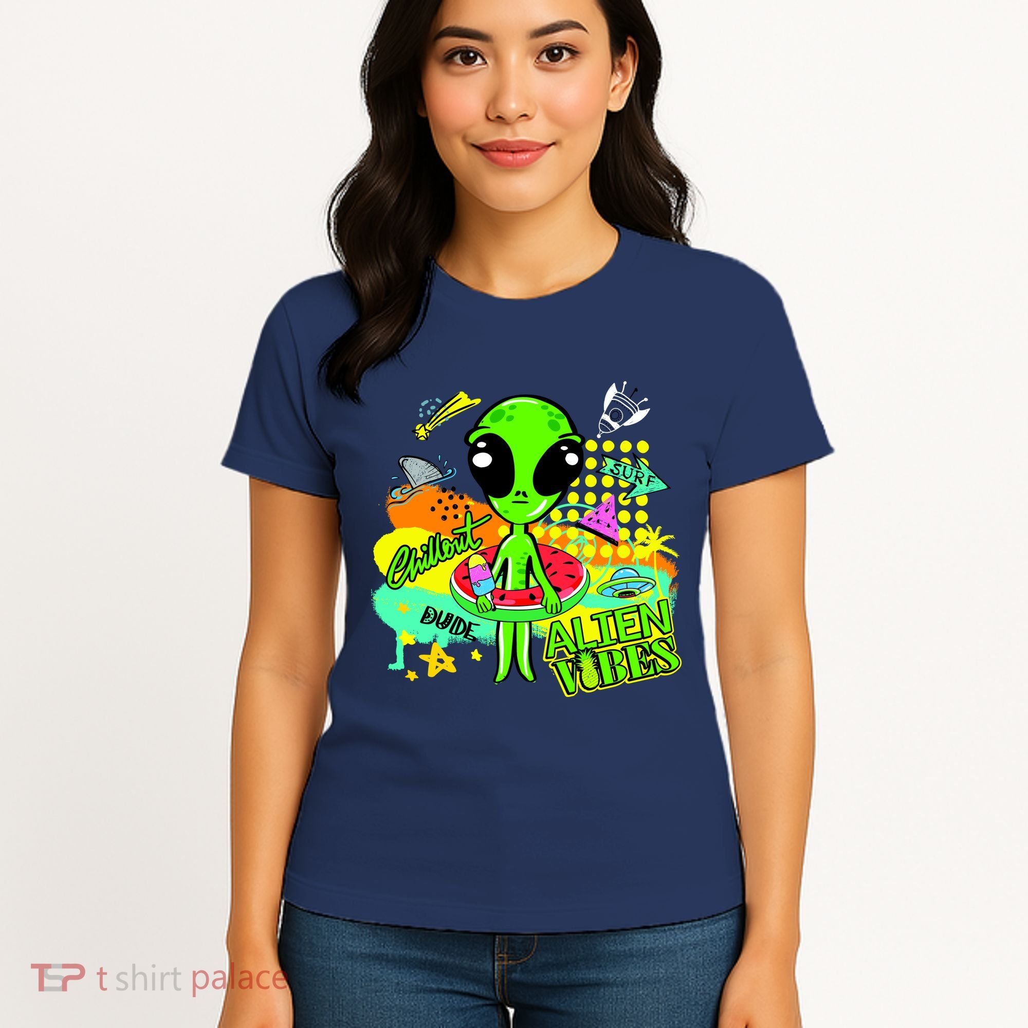 Alien Vibes Summertime Women's T-Shirt