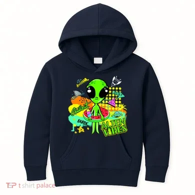 Alien Vibes Summertime Kids Hoodie