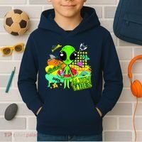 Alien Vibes Summertime Kids Hoodie thumb 2