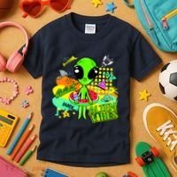 Alien Vibes Summertime Kids T-Shirt thumb 3