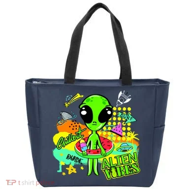 Alien Vibes Summertime Tote Bag