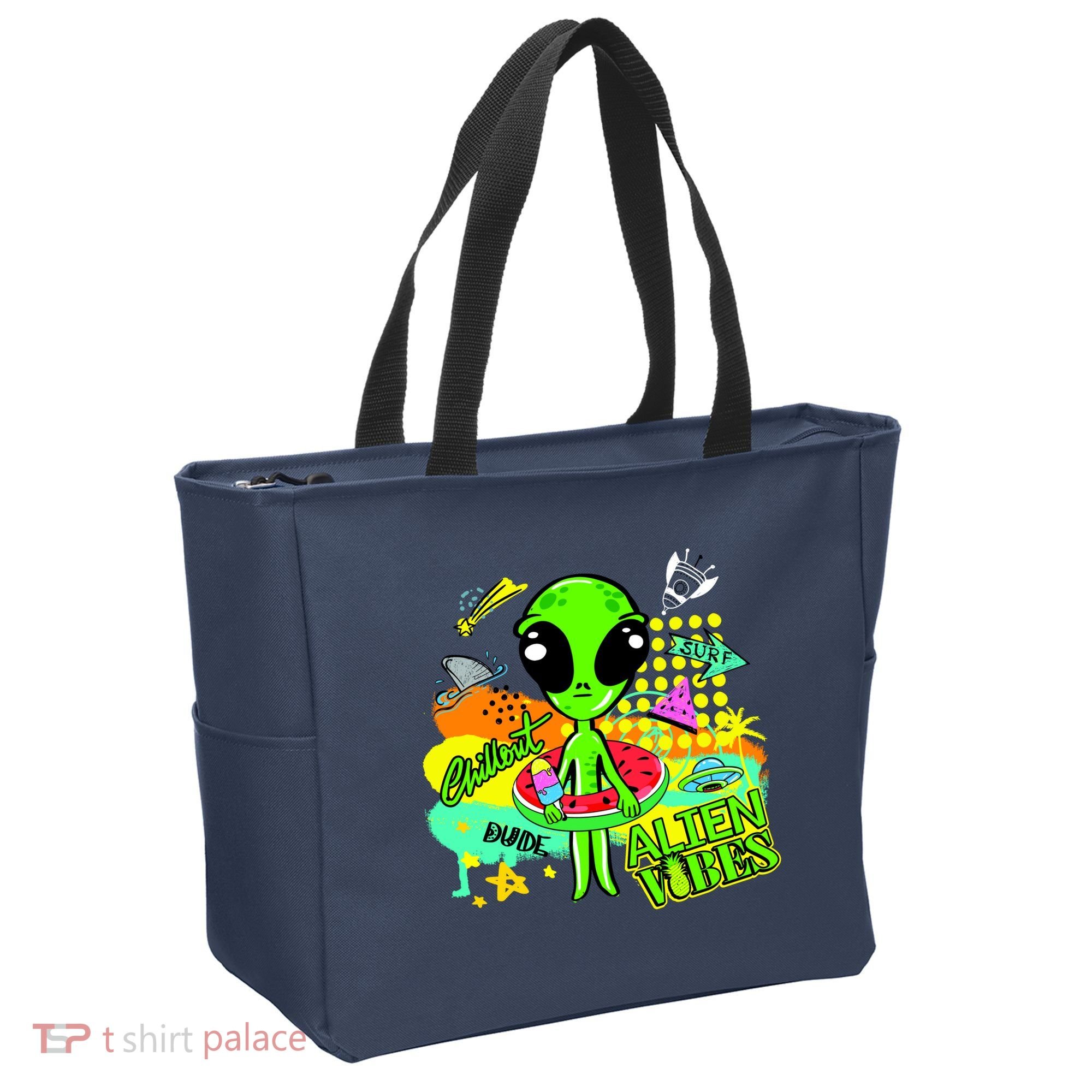 Alien Vibes Summertime Tote Bag
